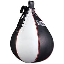 Leather Black & White Speed Bag